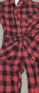Plaid Jumpsuit